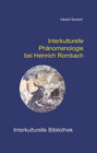 Buchcover Interkulturelle Phänomenologie bei Heinrich Rombach