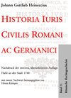 Buchcover Historia Iuris Civilis Romani ac Germanici