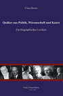 Buchcover Quäker aus Politik, Wissenschaft und Kunst