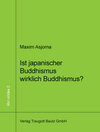 Buchcover Ist japanischer Buddhismus wirklich Buddhismus?