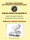 Buchcover Tolérance Toleranz Tolerance