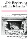 Buchcover Die Regierung ruft die Künstler