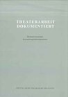 Buchcover Theaterarbeit dokumentiert