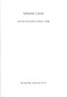 Buchcover Miriam Cahn