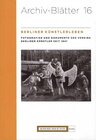 Buchcover Berliner Künstlerleben. Fotografien und Dokumente des Vereins Berliner Künstler seit 1841