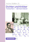 Buchcover Dichter und Kritiker. Thomas Mann und Bernhard Diebold