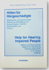 Buchcover Hilfen für Hörgeschädigte / Help for Hearing Impaired People