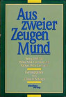 Buchcover Aus zweier Zeugen Mund