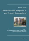 Buchcover Beiträge zur Geschichte des Bergbaues in der Provinz Brandenburg.