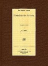Buchcover Das militärische Testament Friedrichs des Grossen.