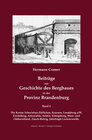 Buchcover Beiträge zur Geschichte des Bergbaues in der Provinz Brandenburg.