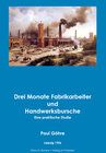 Buchcover Drei Monate Fabrikarbeiter und Handwerksbursche