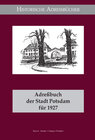 Buchcover Adreßbuch Potsdam 1927. CD-ROM (PDF)