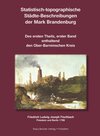 Buchcover Statistisch-topographische Städte-Beschreibungen der Mark Brandenburg, 1786