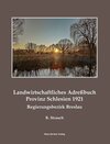 Buchcover Landwirtschaftliches Adreßbuch Provinz Schlesien (Breslau), 1921; Agricultural Address Book for the Province of Silesia 