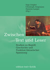 Buchcover Zwischen Text und Leser