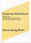 Buchcover Kritisches Wörterbuch