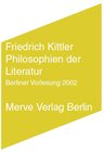 Buchcover Philosophien der Literatur