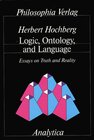 Buchcover Logic, Ontology and Language
