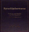 Buchcover Sprachlöchersterne