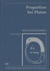 Buchcover Proportion bei Platon