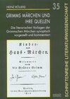 Buchcover Grimms Märchen und ihre Quellen