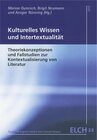 Buchcover Kulturelles Wissen und Intertextualität