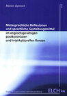 Buchcover Metasprachliche Reflexionen und sprachliche Gestaltungsmittel im englischsprachigen postkolonialen und interkulturellen 