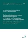 Buchcover Die Kapitalanlageperformance der Lebensversicherer im Vergleich zur Fondsanlage unter Rendite- und Risikoaspekten