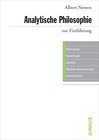 Buchcover Analytische Philosophie zur Einführung