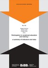 Buchcover Participation in vocational education and training