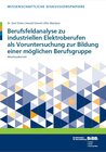 Buchcover Berufsfeldanalyse zu industriellen Elektroberufen als Voruntersuchung zur Bildung einer möglichen Berufsgruppe