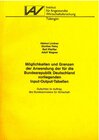 Buchcover Möglichkeiten und Grenzen der Anwendung der für die Bundesrepublik Deutschland vorliegenden Input-Output-Tabellen