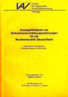 Buchcover Aussagefähigkeit von Einkommensverteilungsrechnungen für die Bundesrepublik Deutschland