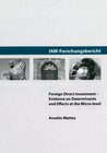 Buchcover Foreign Direct Investment