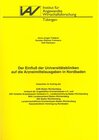 Buchcover Der Einfluss der Universitätskliniken auf die Arzneimittelausgaben in Nordbaden