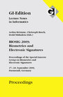 Buchcover GI Edition Proceedings Band 155 BIOSIG 2009: Biometrics and Electronic Signatures