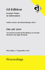 Buchcover GI Edition Proceedings Band 179 FM+AM 2010 - Second International Workshop on Formal Methods and Agile Methods