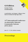 Buchcover GI Edition Proceedings Band 186 11th International Conference on Innovative Internet Community Systems (I2CS 2011)