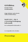 Buchcover GI Edition Proceedings Band 188 DeLFI 2011 -Die 9. e-Learnin Fachtagung Informatik