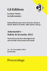 Buchcover GI Edition Proceedings Band 210 Automotive – Safety & Security 2012