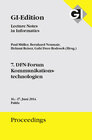 Buchcover GI Edition Proceedings Band 231 - 7. DFN-Forum Kommunikationstechnologien