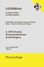 Buchcover GI Edition Proceedings Band 243 8. DFN-Forum Kommunikationstechnologien