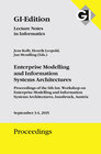 Buchcover GI Edition Proceedings Band 248 - Enterprise Modelling and Information Systems Architectures