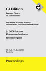 Buchcover GI Edition Proceedings Band 257 9. DFN-Forum Kommunikationstechnologien