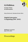 Buchcover GI Edition Proceedings Band 258 Digital Enterprise Computing (DEC 2016)