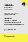 Buchcover GI Edition Proceedings Band 262 DeLFI 2016 – Die 14. E-Learning Fachtagung Informatik
