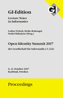 Buchcover GI Edition Proceedings Band 277 "Open Identity Summit 2017"