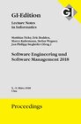 Buchcover GI Edition Proceedings Band 279 Software Engineering und Software Management 2018