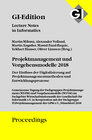 Buchcover GI Edition Proceedings Band 286 Projektmanagement und Vorgehensmodelle 2018